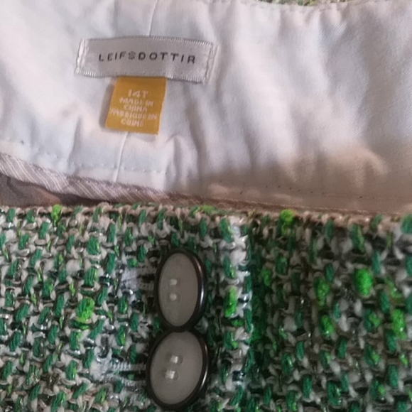 Emerald tweed Anthropologie Leifsdottir pants! - Picture 7 of 7